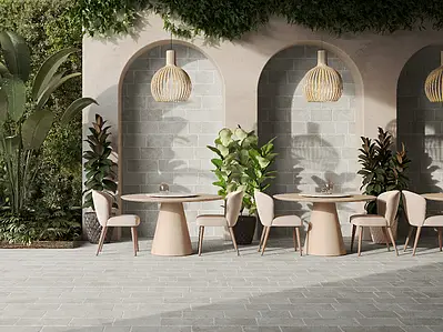 Background tile, Effect other stones, Color grey, Glazed porcelain stoneware, 59.5x119.2 cm, Finish matte