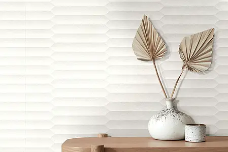 Background tile, Color white, Ceramics, 29.5x90 cm, Finish matte