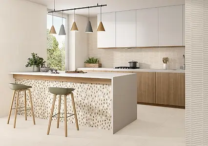 Background tile, Color beige, Ceramics, 29.5x90 cm, Finish matte