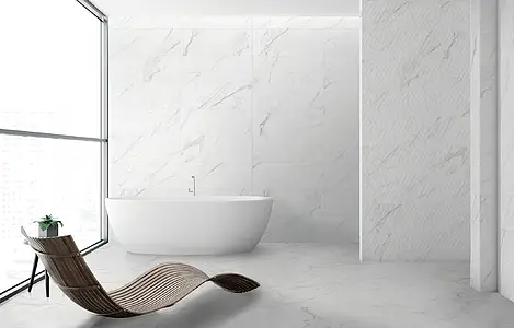 Background tile, Effect other marbles, Color white, Ceramics, 29.5x90 cm, Finish matte