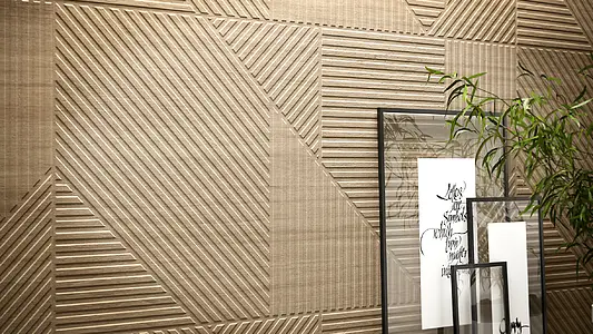 Background tile, Effect wood, Color beige, Glazed porcelain stoneware, 59.5x119.2 cm, Finish matte