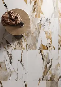 Background tile, Glazed porcelain stoneware, 60x60 cm, Surface Finish semi-polished