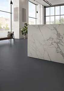 Background tile, Effect stone, Color white, Unglazed porcelain stoneware, 120x240 cm, Finish semi-polished