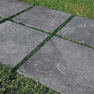 Carrelage, Effet pierre,autres types de pierre, Teinte grise, Grès cérame non-émaillé, 60x60 cm, Surface antidérapante