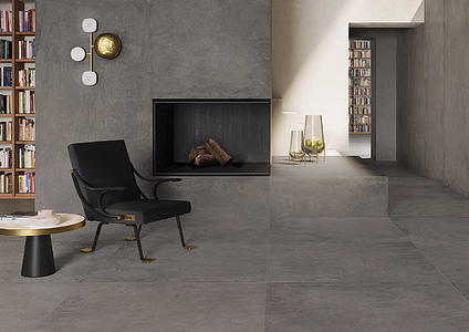 Background tile, Effect concrete, Color grey, Unglazed porcelain stoneware, 119.5x119.5 cm, Finish matte
