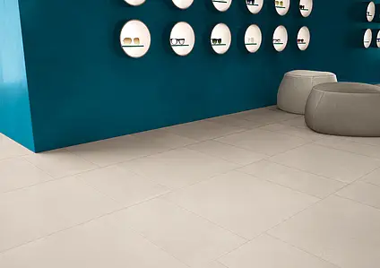 Effekt beton, Farve beige, Grundflise, Uglaseret porcelænsstentøj, 60x60 cm, Overflade mat