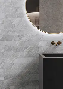 Background tile, Effect stone,slate, Color grey, Unglazed porcelain stoneware, 9.7x60 cm, Finish antislip