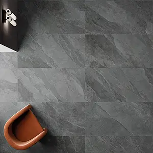 Background tile, Effect stone,slate, Color grey, Unglazed porcelain stoneware, 60x120 cm, Finish antislip