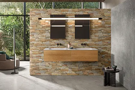 Background tile, Effect stone,other stones, Color beige, Glazed porcelain stoneware, 16x40 cm, Finish antislip