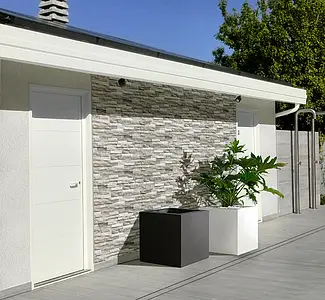 Background tile, Effect other stones, Color beige, Glazed porcelain stoneware, 7.5x38.5 cm, Finish antislip