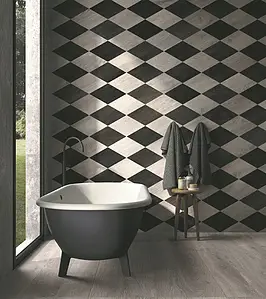 Background tile, Effect wood, Color grey, Unglazed porcelain stoneware, 20x180 cm, Finish antislip