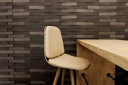 Background tile, Effect wood, Color brown, Unglazed porcelain stoneware, 29x59 cm, Finish antislip
