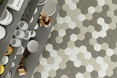 Trellis Porcelain Tiles produced by KRONOS Ceramiche, Concrete effect