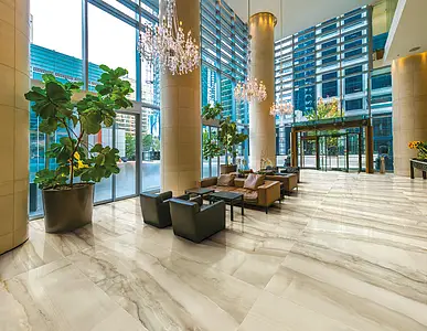 Background tile, Effect onyx, Color beige, Unglazed porcelain stoneware, 160x320 cm, Finish semi-polished