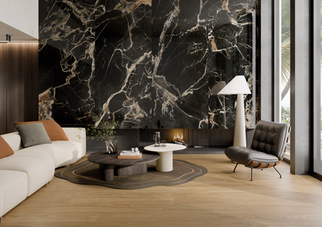 Tile La Fabbrica Ava Black Gold