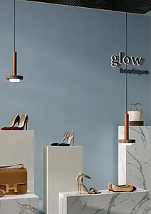 Background tile, Effect resin, Color sky blue, Unglazed porcelain stoneware, 120x280 cm, Finish matte