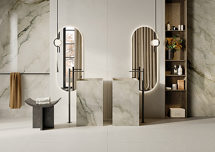 Background tile, Effect resin, Color beige, Unglazed porcelain stoneware, 120x280 cm, Finish matte