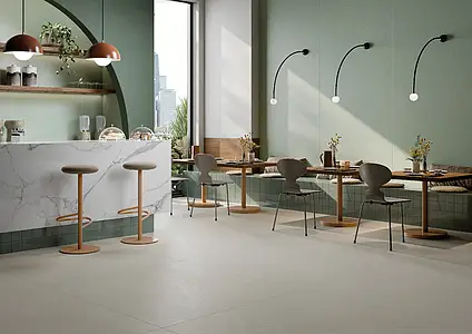 Background tile, Effect unicolor, Color green, Ceramics, 10x10 cm, Finish glossy