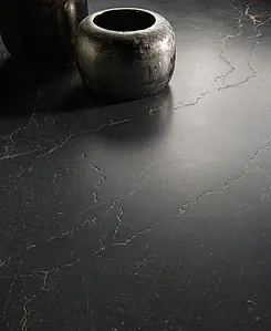 Background tile, Effect limestone, Color black,brown, Unglazed porcelain stoneware, 60x120 cm, Finish Honed