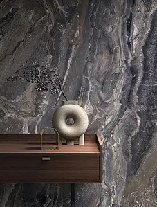 Grundflise, Effekt sten,other marbles, Farve brun, Uglaseret porcelænsstentøj, 120x120 cm, Overflade poleret