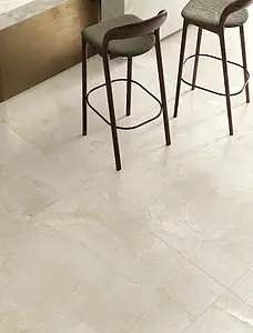 Grundflise, Effekt anden marmor, Farve beige, Glaseret porcelænsstentøj, 120x120 cm, Overflade Sleben