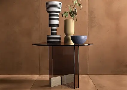 Effekt terrakotta, Farve brun, Grundflise, Glaseret porcelænsstentøj, 60x120 cm, Overflade mat