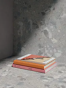 Grundflise, Effekt sten,other stones, Farve grå, Uglaseret porcelænsstentøj, 120x120 cm, Overflade skridsikker