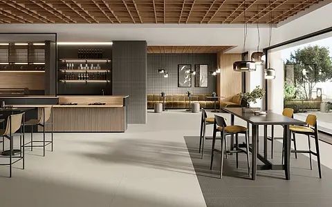 Background tile, Effect resin, Color grey, Glazed porcelain stoneware, 120x120 cm, Finish antislip