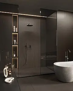 Mosaic tile, Effect resin, Color brown, Glazed porcelain stoneware, 30x30 cm, Finish matte