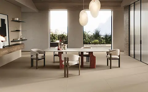 Background tile, Effect resin, Color beige, Glazed porcelain stoneware, 120x120 cm, Finish antislip