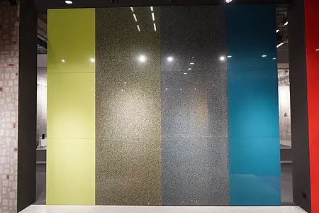 Bakgrundskakel, Textur enfärgad, Färg grön, Oglaserad granitkeramik, 120x120 cm, Yta polerad