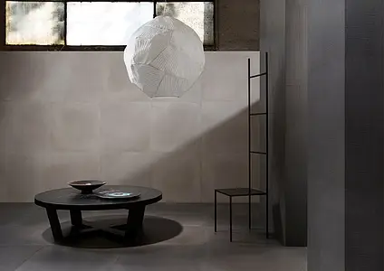 Effect concrete, Color grey, Style loft, Background tile, Unglazed porcelain stoneware, 75x75 cm, Finish antislip