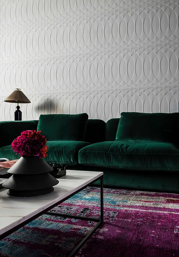 Background tile, Color white, Natural stone, 60x60 cm, Finish matte