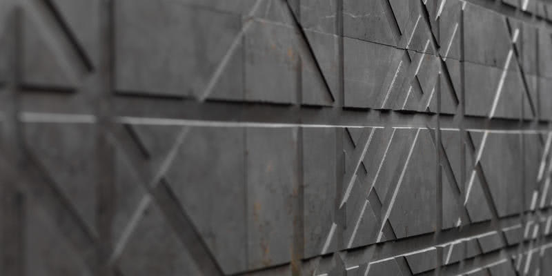 Bakgrundskakel, Färg svart, Stil designer, Natursten, 40x80 cm, Yta matt