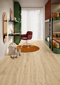Background tile, Effect wood, Color beige, Glazed porcelain stoneware, 25x150 cm, Finish antislip