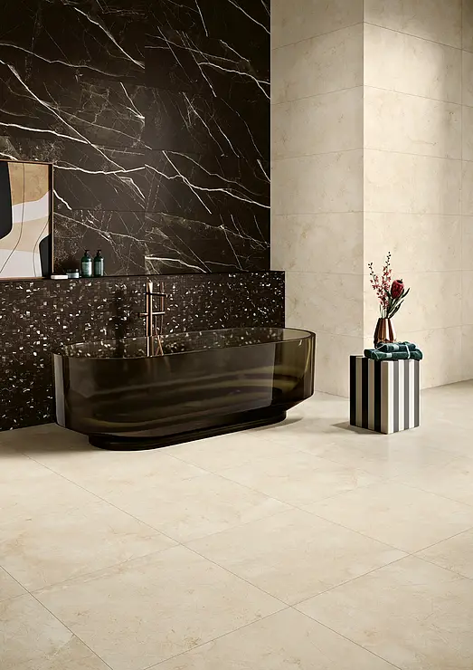 Background tile, Effect other marbles, Color beige, Glazed porcelain stoneware, 80x80 cm, Finish matte