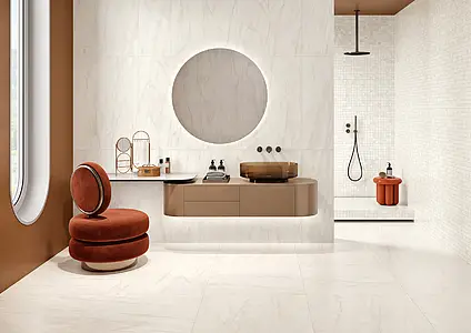 Background tile, Effect calacatta, Color beige, Ceramics, 35x100 cm, Finish matte