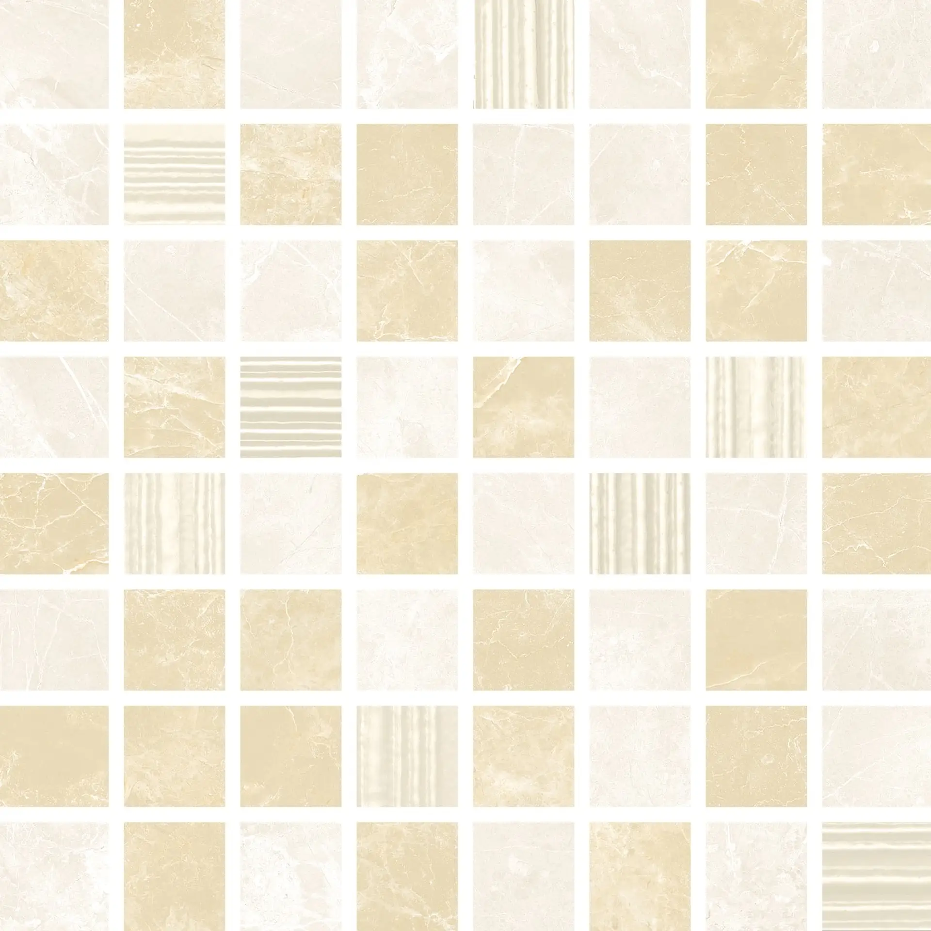 B663.0102.031_MosaicGleamCreamShine Love Tiles Marble