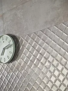 Background tile, Effect metal, Color grey, Ceramics, 45x120 cm, Finish matte