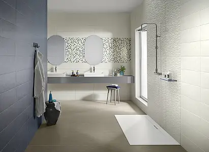 Background tile, Effect unicolor, Color grey, Glazed porcelain stoneware, 60.8x60.8 cm, Finish matte