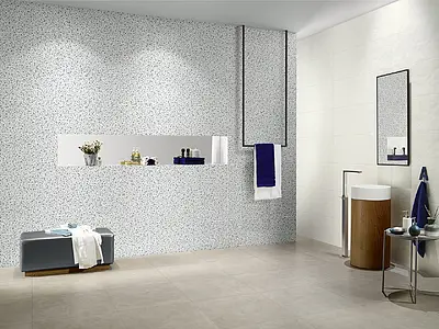 Background tile, Effect unicolor, Color grey, Glazed porcelain stoneware, 59.9x59.9 cm, Finish matte