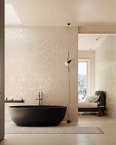 Background tile, Color beige, Style designer, Glazed porcelain stoneware, 60x120 cm, Finish aged