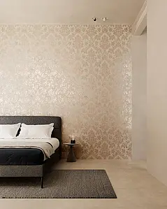 Background tile, Color beige, Style designer, Glazed porcelain stoneware, 60x120 cm, Finish aged
