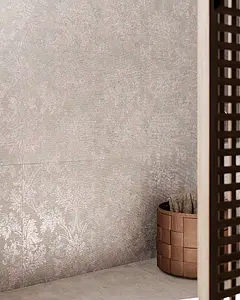 Background tile, Effect metal, Color grey, Style designer,left_menu_venecianskij, Glazed porcelain stoneware, 60x120 cm, Finish aged