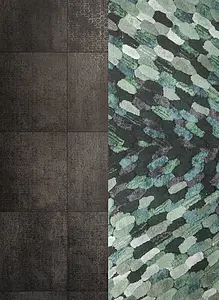 Background tile, Color black, Style designer,left_menu_ckandinavskij,left_menu_venecianskij, Glazed porcelain stoneware, 60x60 cm, Finish antislip
