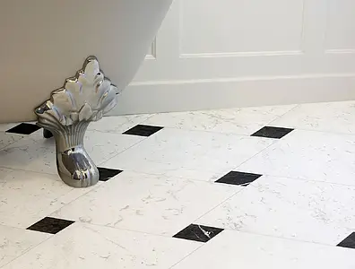 Background tile, Effect other marbles, Color black, Unglazed porcelain stoneware, 7.5x7.5 cm, Finish matte