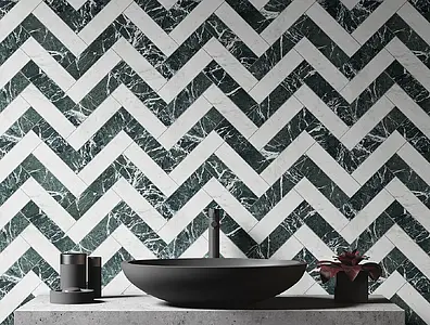 Background tile, Effect other marbles, Color navy blue, Unglazed porcelain stoneware, 7.5x30 cm, Finish matte