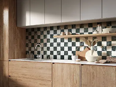 Background tile, Effect other marbles, Color navy blue, Unglazed porcelain stoneware, 10x10 cm, Finish matte