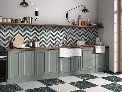 Background tile, Effect carrara, Color white, Unglazed porcelain stoneware, 30x30 cm, Finish matte