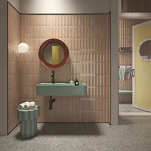 Background tile, Effect terrazzo, Color grey, Unglazed porcelain stoneware, 80x80 cm, Finish matte